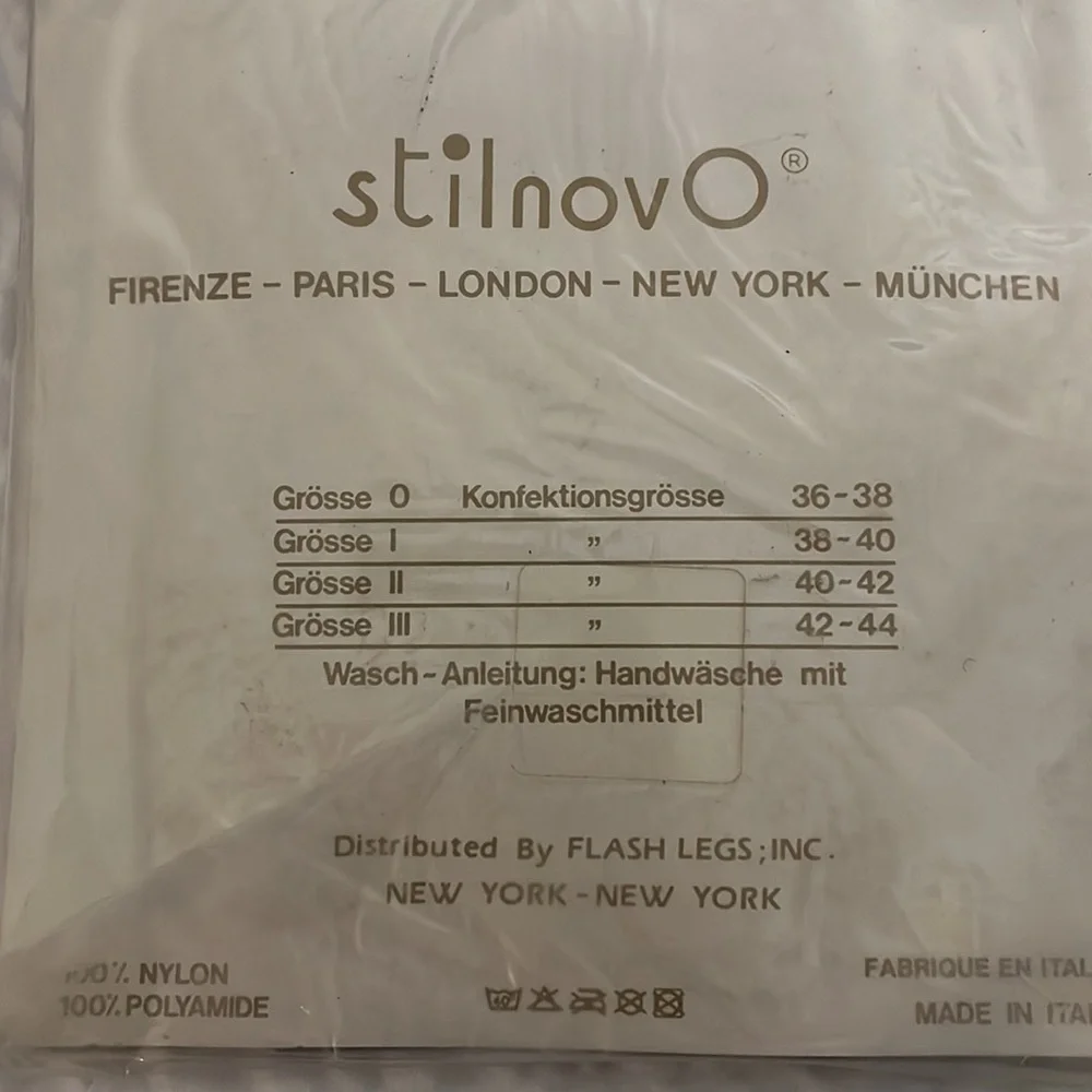 StilnovO Deadstock Flash Legs Pantyhose Violet Size M NEW